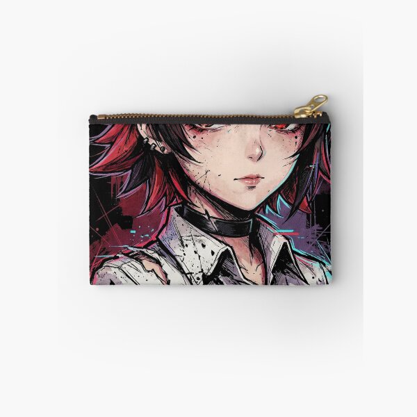 Item preview, Ellen Joe ZZZ Black Hair Red Highlights Shark Hood Icon designed and sold by Senpaiwaves.