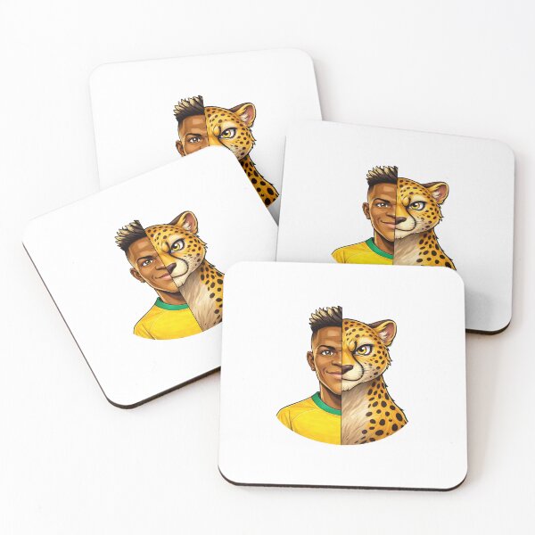 Item preview, Half Dribble, Half Cheetah - Vinícius Jr. designed and sold by Canva Drip.