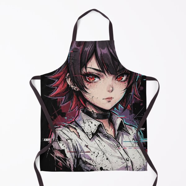 Item preview, Ellen Joe ZZZ Black Hair Red Highlights Shark Hood Icon designed and sold by Senpaiwaves.