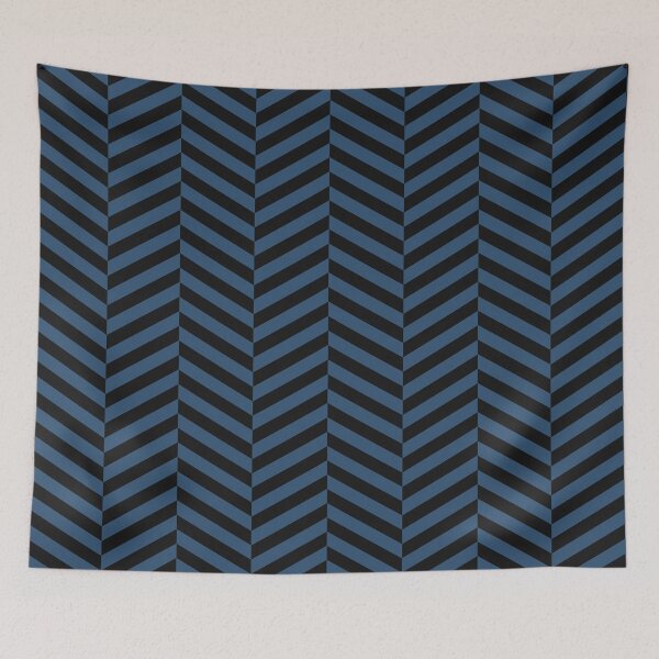 Item preview, Black And Denim Herringbone Pattern designed and sold by pattern-archive.