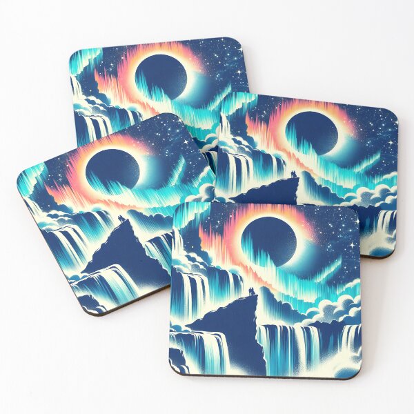 Item preview, Aurora Borealis and Eclipse, Ai Generated Art   designed and sold by ACC .