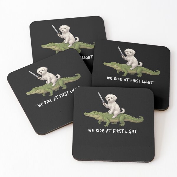 Item preview, We Ride at First Light Funny Maltese Crocodile Dog Lover designed and sold by TerryConnells.
