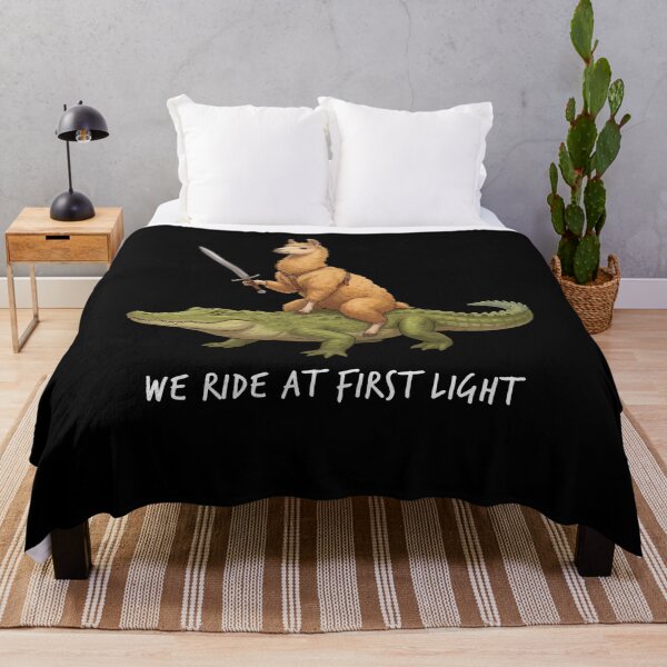 Item preview, We Ride at First Light Funny Llama Crocodile Animal Lover designed and sold by TerryConnells.