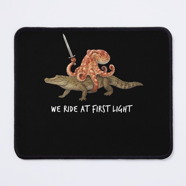 Item preview, We Ride at First Light Funny Octopus Crocodile Animal Lover designed and sold by TerryConnells.