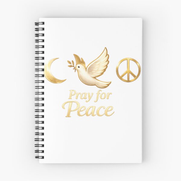 Item preview, Pray for Peace – Minimalist Dove & Peace Symbol Design designed and sold by jerskie_12tribes.