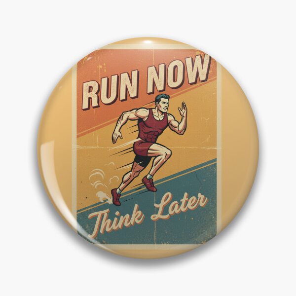 Item preview, Run Now. Think Later. designed and sold by MaciejErdon.