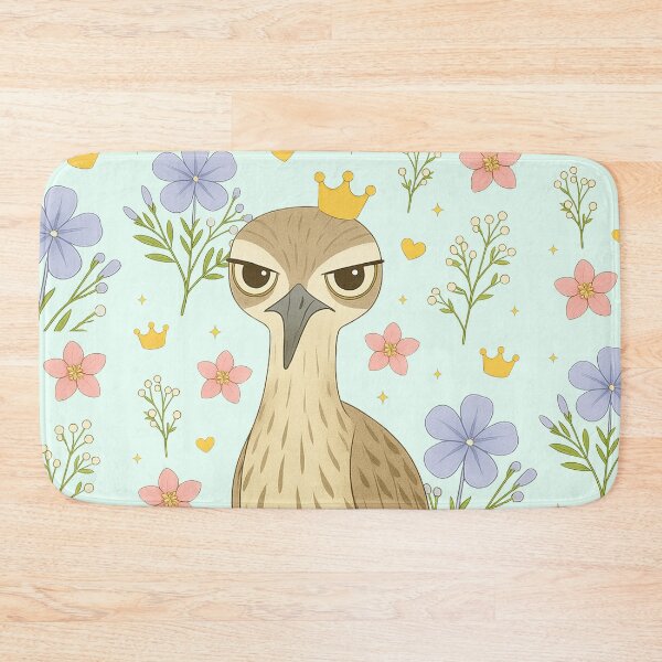 Item preview, Crowned Stone-Curlew Close-Up - Blue designed and sold by HIMEKARI.