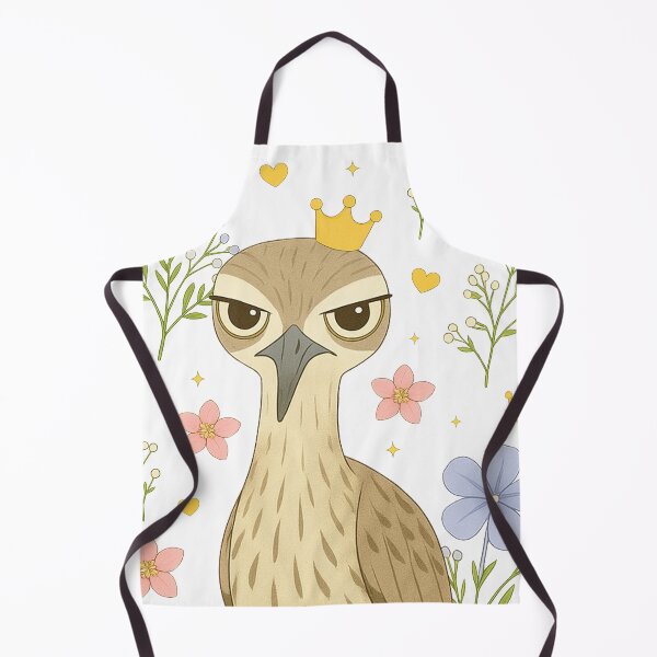 Item preview, Crowned Stone-Curlew Close-Up - White designed and sold by HIMEKARI.
