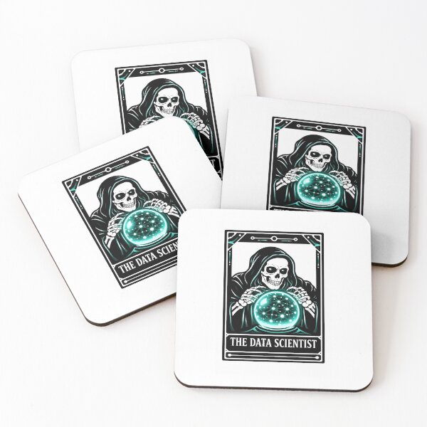 Item preview, The Data Scientist Tarot Card - AI Machine Learning Tech Nerd Gift designed and sold by ByteAndBones.
