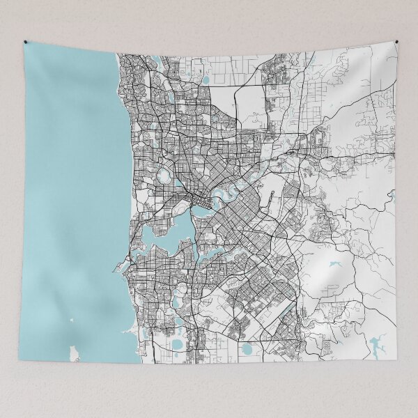 Item preview, Perth City Map of Australia - Circle designed and sold by deMAP.