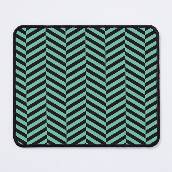 Item preview, Black And Pastel Green Herringbone Pattern designed and sold by pattern-archive.