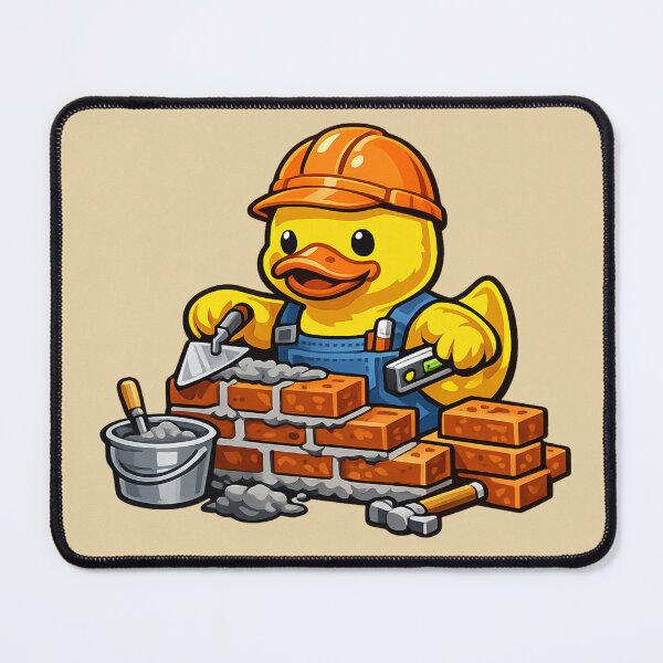 Item preview, Bricklayer Rubber Duck designed and sold by BROHLine Studio.