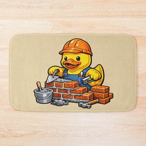 Item preview, Bricklayer Rubber Duck designed and sold by BROHLine Studio.