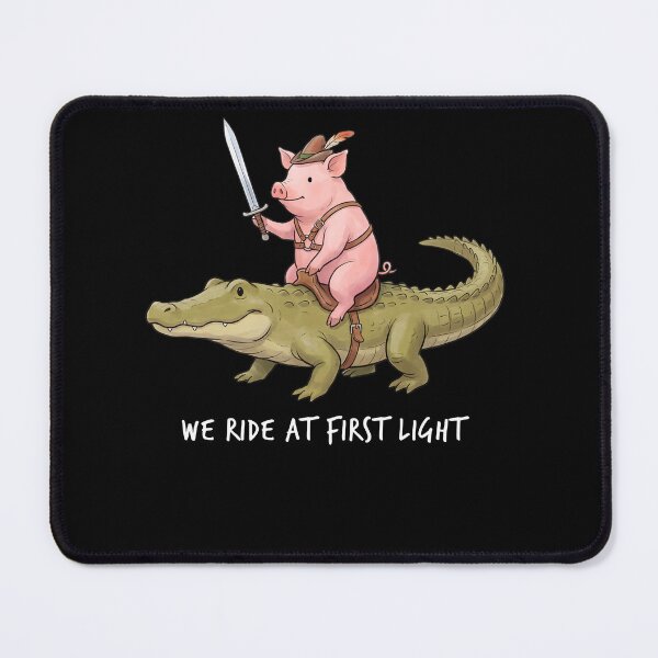 Item preview, We Ride at First Light Funny Pig Crocodile Animal Lover designed and sold by TerryConnells.