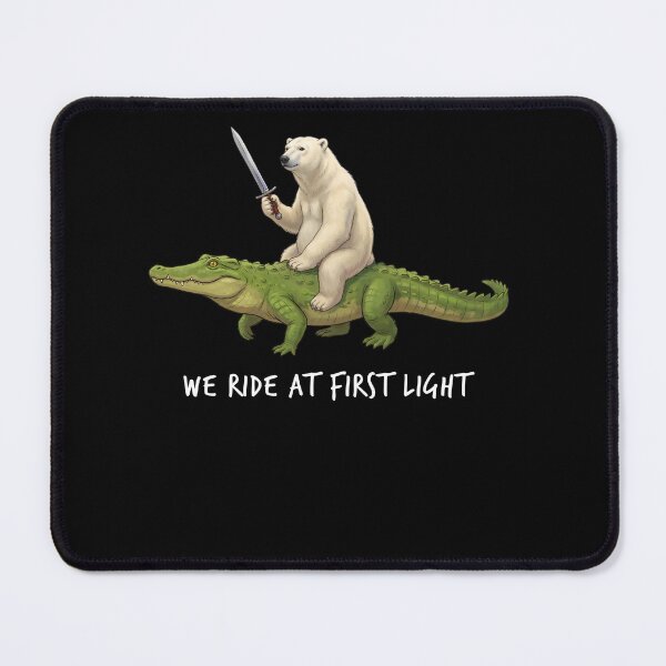 Item preview, We Ride at First Light Funny Polar Bear Crocodile Animal Lover designed and sold by TerryConnells.