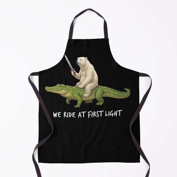 Item preview, We Ride at First Light Funny Polar Bear Crocodile Animal Lover designed and sold by TerryConnells.