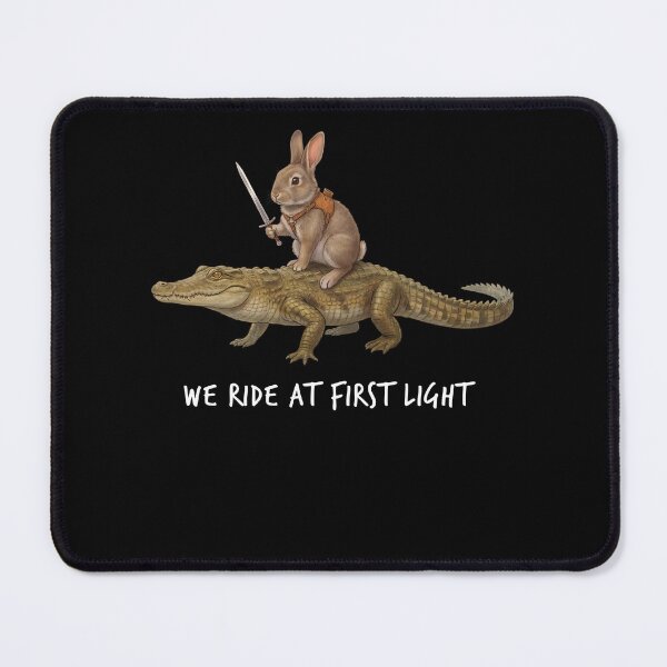 Item preview, We Ride at First Light Funny Rabbit Crocodile Animal Lover designed and sold by TerryConnells.