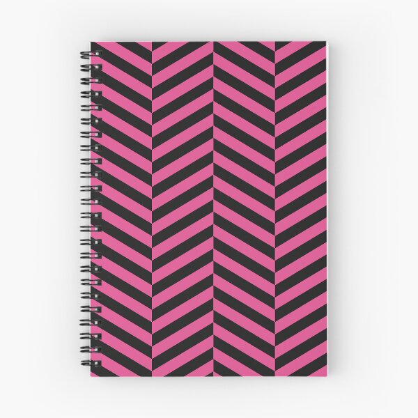 Item preview, Black And Hot Pink Herringbone Pattern designed and sold by pattern-archive.