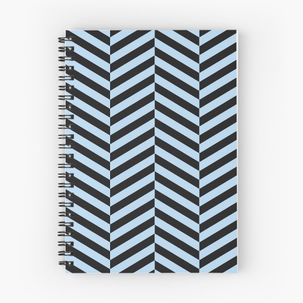 Item preview, Black And Ice Blue Herringbone Pattern designed and sold by pattern-archive.