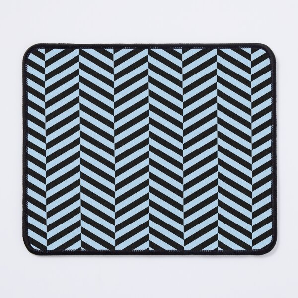 Item preview, Black And Ice Blue Herringbone Pattern designed and sold by pattern-archive.