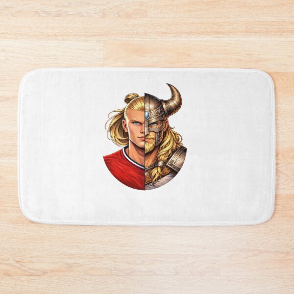 Item preview, Half Striker, Half Viking - Erling Haaland designed and sold by Canva Drip.