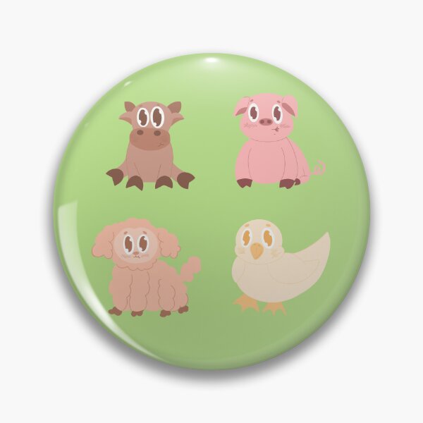 Item preview, Kawaii Farm Animal Sticker Set - Pastel Stationery Art designed and sold by autumn-acorns.