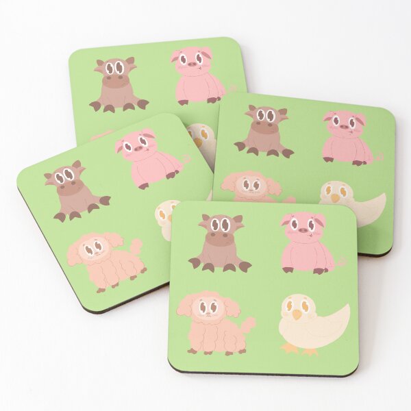 Item preview, Kawaii Farm Animal Sticker Set - Pastel Stationery Art designed and sold by autumn-acorns.
