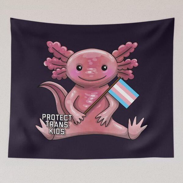 Artikelvorschau, Schützt Transkinder Axolotl entworfen und verkauft von Art by Veya.