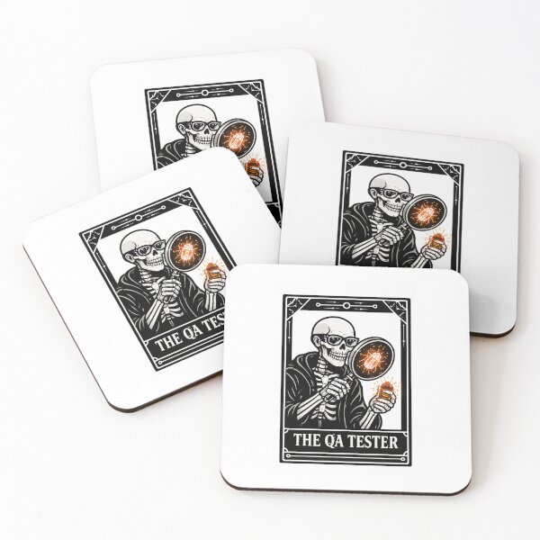 Item preview, The QA Tester Tarot Card - Software Debugging Tech Joke Gift designed and sold by ByteAndBones.