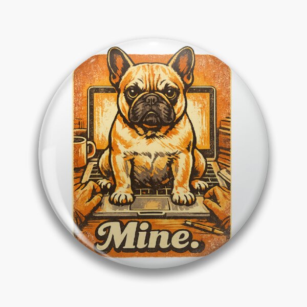 Item preview, Mine French Bulldog Mom Shirt Funny Clingy Dog Laptop Gift designed and sold by PawMuse Studio.