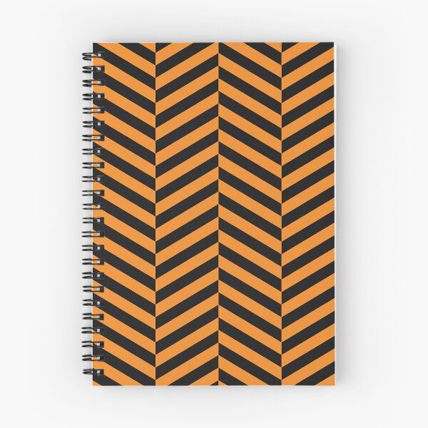 Item preview, Black And Orange Herringbone Pattern designed and sold by pattern-archive.