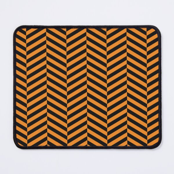 Item preview, Black And Orange Herringbone Pattern designed and sold by pattern-archive.