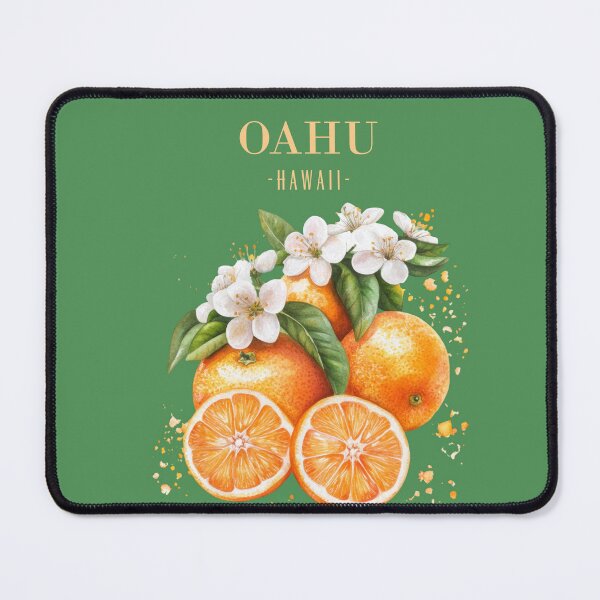 Item preview, Retro Oahu Hawaii Poster Art With Oranges designed and sold by JonnaHurmerinta.