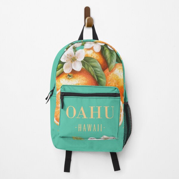 Item preview, Retro Oahu Hawaii Poster Art With Oranges designed and sold by JonnaHurmerinta.