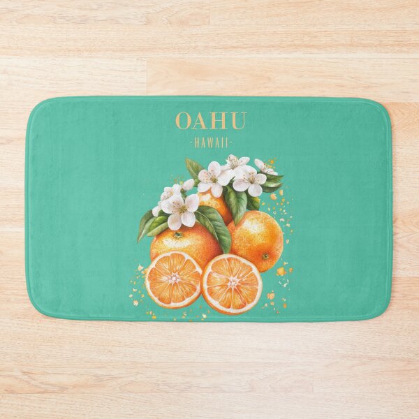 Item preview, Retro Oahu Hawaii Poster Art With Oranges designed and sold by JonnaHurmerinta.