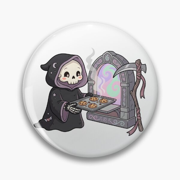 Item preview, Cute Grim Reaper Baking Fresh Cookies designed and sold by Kvarny.