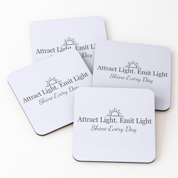 Item preview, Attract Light Radiate Love – Manifestation Quote Minimalist Spiritual Aesthetic Sticker designed and sold by CosmicQuietStudio.