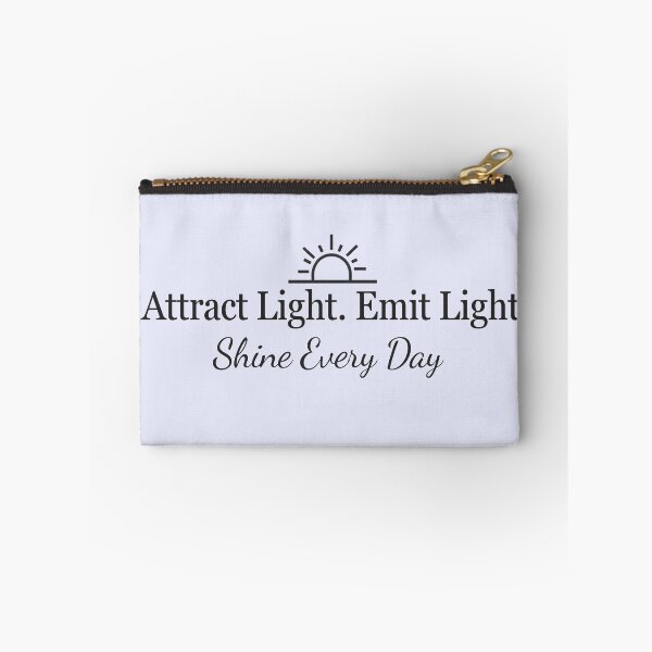 Item preview, Attract Light Radiate Love – Manifestation Quote Minimalist Spiritual Aesthetic Sticker designed and sold by CosmicQuietLab.