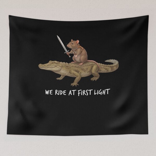 Item preview, We Ride at First Light Funny Rat Crocodile Animal Lover designed and sold by TerryConnells.