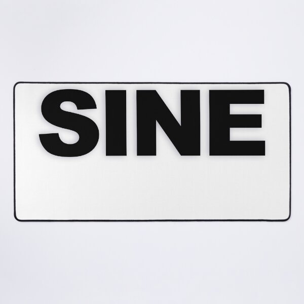Item preview, SINE — Black Minimal Bold Type Statement designed and sold by WORDPAUSE.