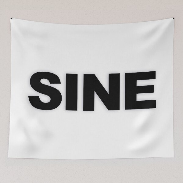 Item preview, SINE — Black Minimal Bold Type Statement designed and sold by WORDPAUSE.