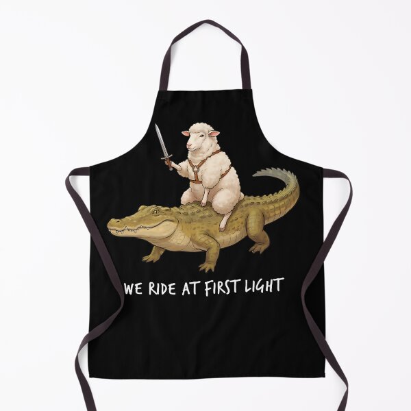 Item preview, We Ride at First Light Funny Sheep Crocodile Animal Lover designed and sold by TerryConnells.