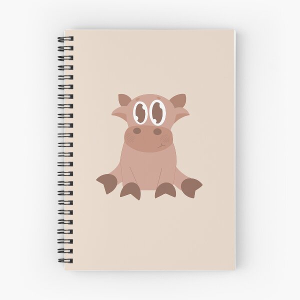 Item preview, Cute Cow Sticker - Pastel Brown Aesthetic Stationery designed and sold by autumn-acorns.