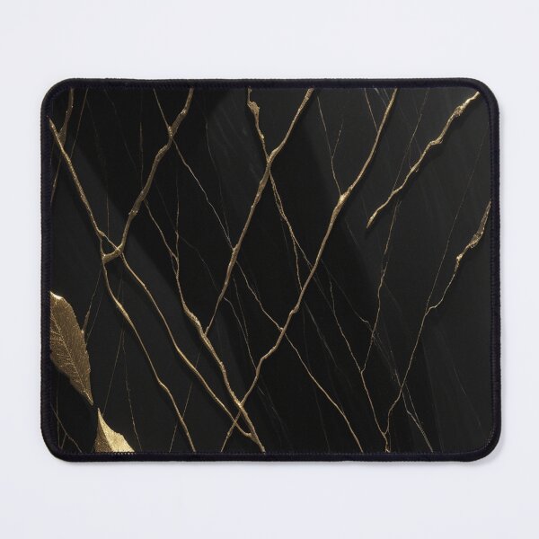 Item preview, Dark Marble With Gold Veins - Luxury Texture designed and sold by DarkForgePrints.