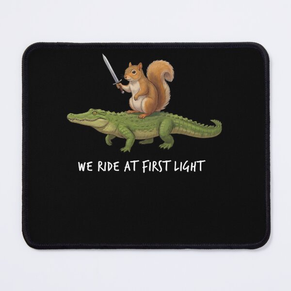 Item preview, We Ride at First Light Funny Squirrel Crocodile Animal Lover designed and sold by TerryConnells.