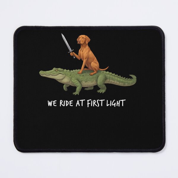 Item preview, We Ride at First Light Funny Vizsla Crocodile Dog Lover designed and sold by TerryConnells.