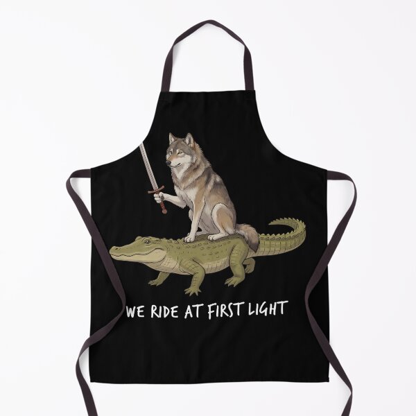 Item preview, We Ride at First Light Funny Wolf Crocodile Animal Lover designed and sold by TerryConnells.