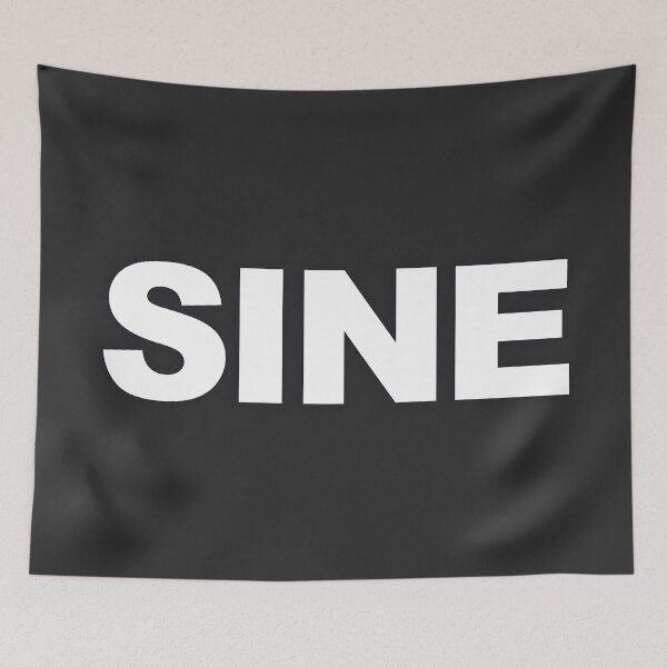 Item preview, SINE — White Minimal Bold Type Statement designed and sold by WORDPAUSE.