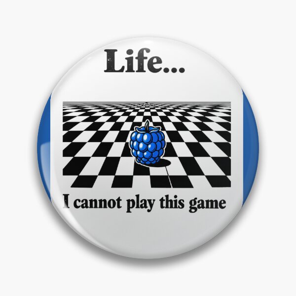 Item preview, Life… I Cannot Play This Game – Surreal Chessboard Raspberry T-Shirt Design designed and sold by VINTAGEPUNTEES.