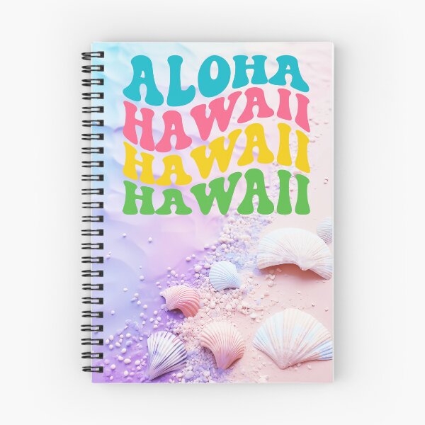 Item preview, Retro Hawaii Text Art With A Sandy Beach designed and sold by JonnaHurmerinta.